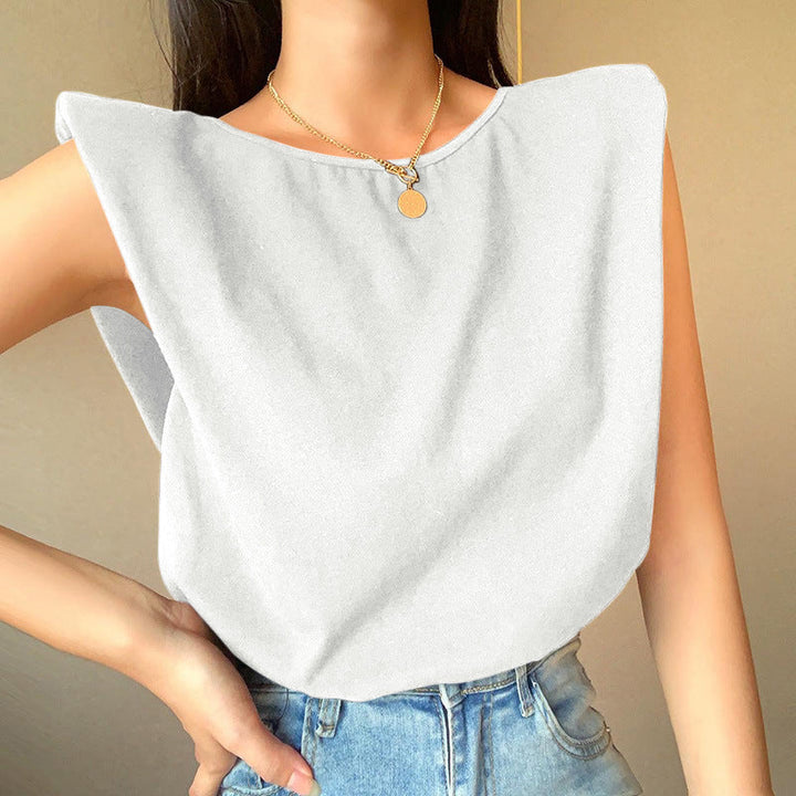 Women’s Short Sleeve Top – Relaxed Fit – Extended Shoulders – Breathable Blend
