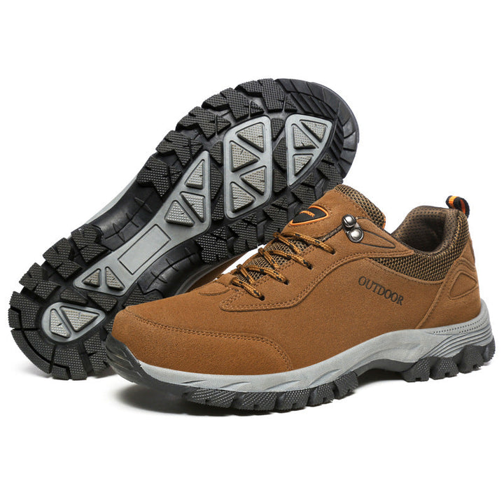 Men’s Mountaineering Shoes – Breathable Blend – Reinforced Support – High Traction Sole