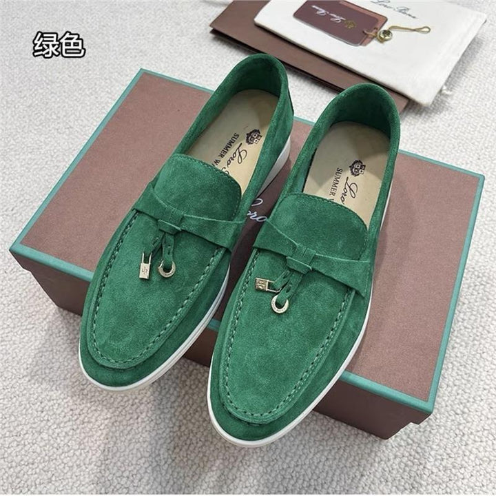 Men’s Loafers – Suede Upper – Slip-On Design – Rubber Sole – Minimalist Smart-Casual