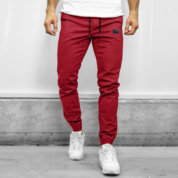 Men’s Cargo Pants – Relaxed Fit – Elastic Waist – Tapered Leg – Multi-Pocket Jogger Style