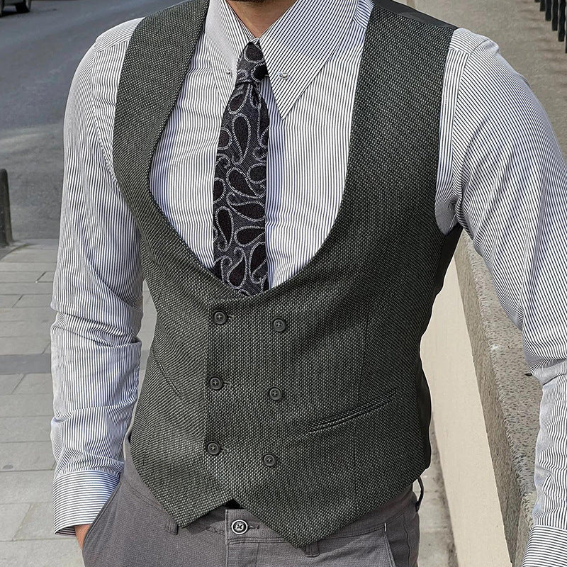 Men’s Vest – Slim Fit – Double Breasted – Formal Tailored