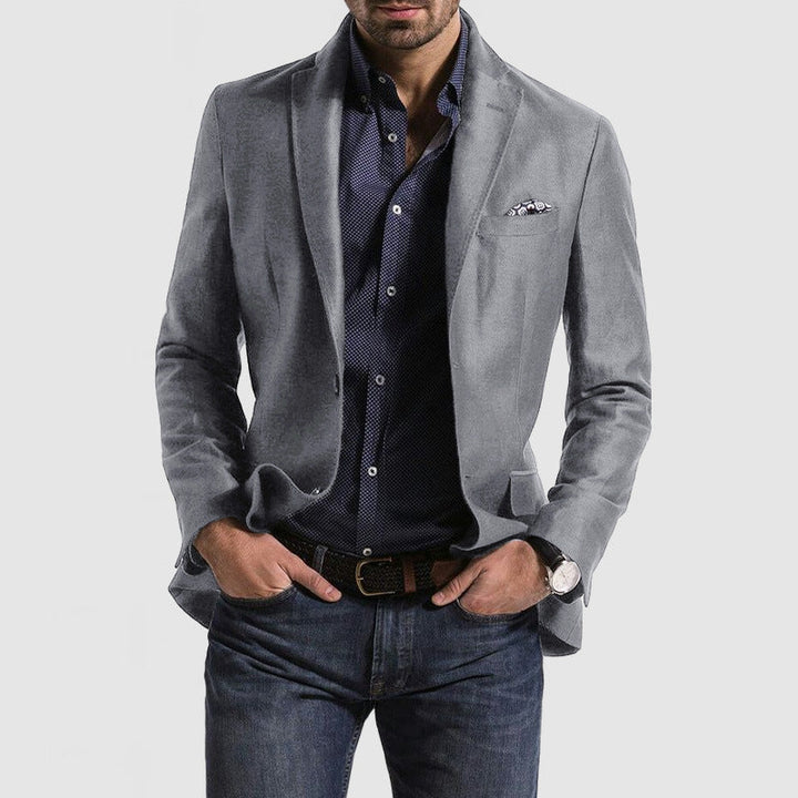 Men's Suit Jacket - Slim Fit - Wool Blend - Notch Lapel - Single-Breasted Formal Wear