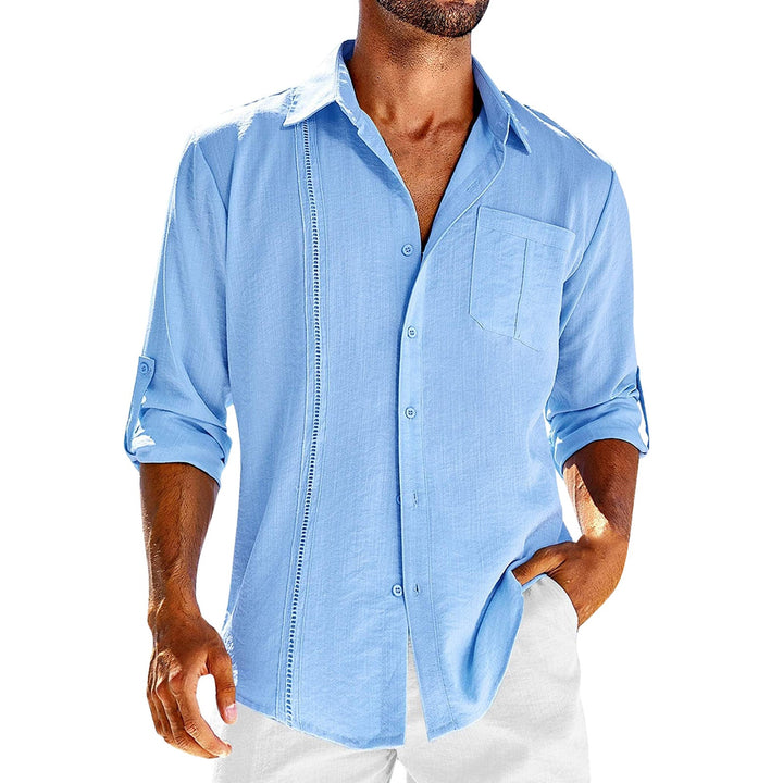 Men’s Casual Shirt – Natural Fibers – Relaxed Fit – Long Sleeve – Button Down