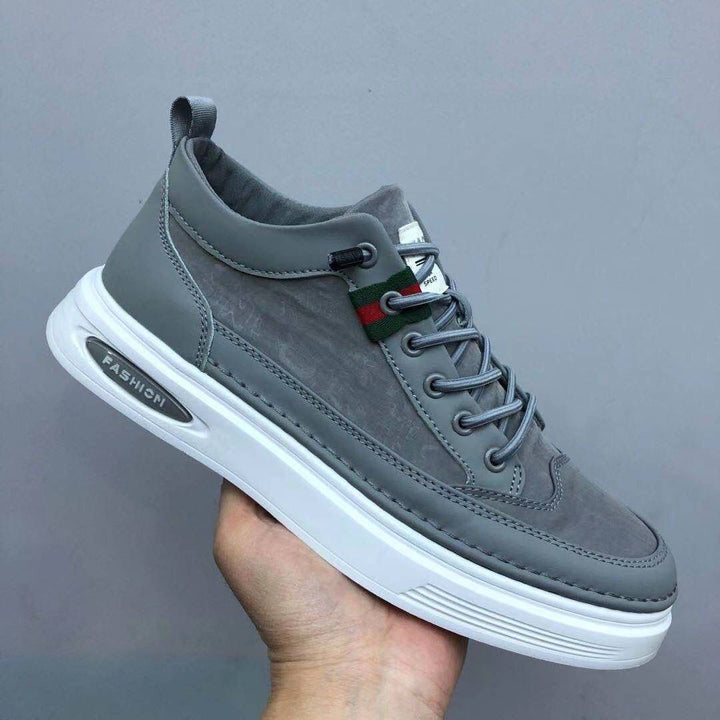 Men’s Low-Top Sneakers – Water-Resistant Fabric – Casual Fit – Embroidered Detailing