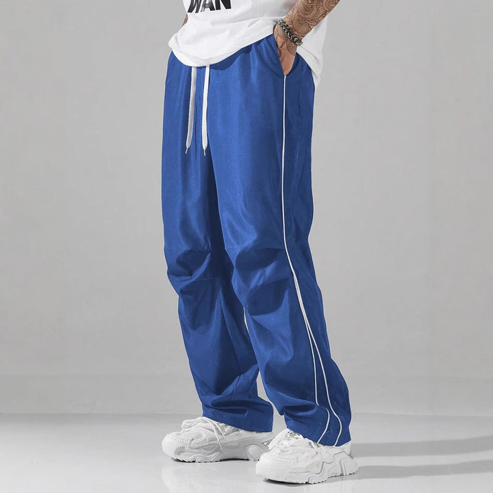 Men’s Cargo Pants – Relaxed Fit – Drawstring Waist – Side Pockets – Sporty Streetwear