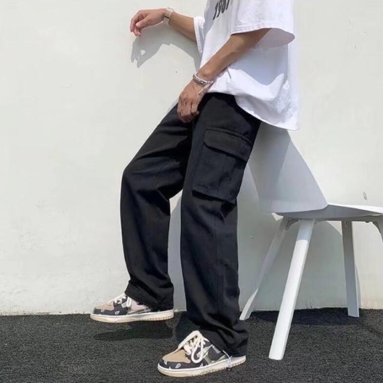 Men’s Cargo Pants – 100% Cotton – Relaxed Fit – Multi-Pocket Utility Design