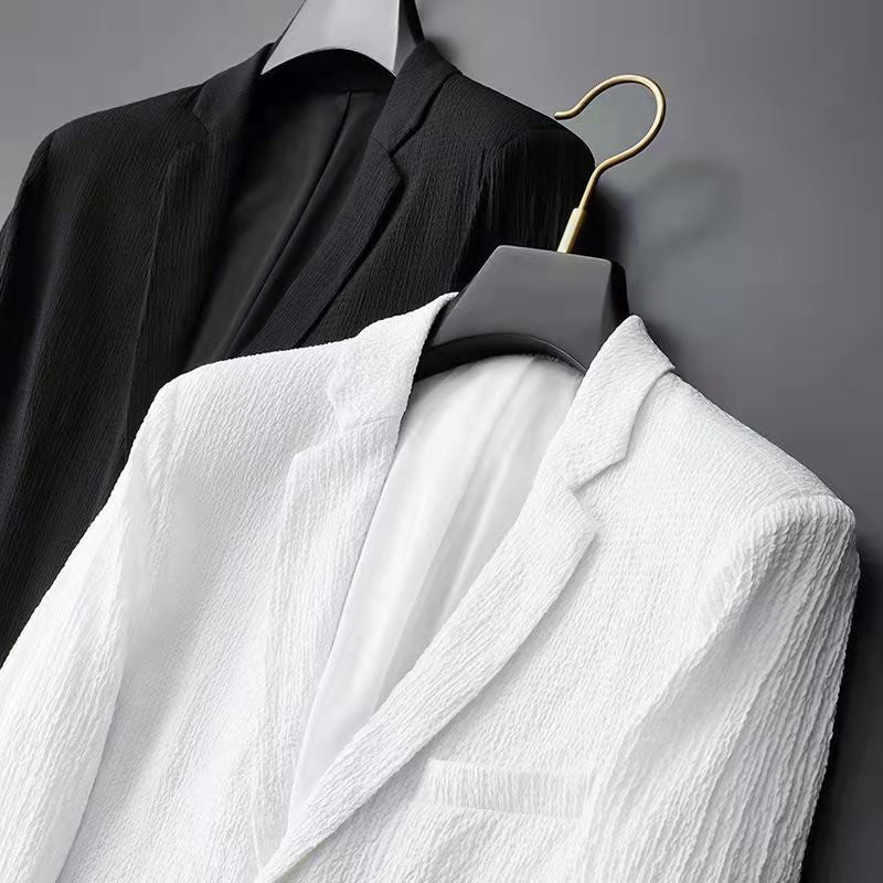 Men’s Suit Set – Slim Fit Blazer & Regular Fit Trousers – Breathable Blend – Smart Casual