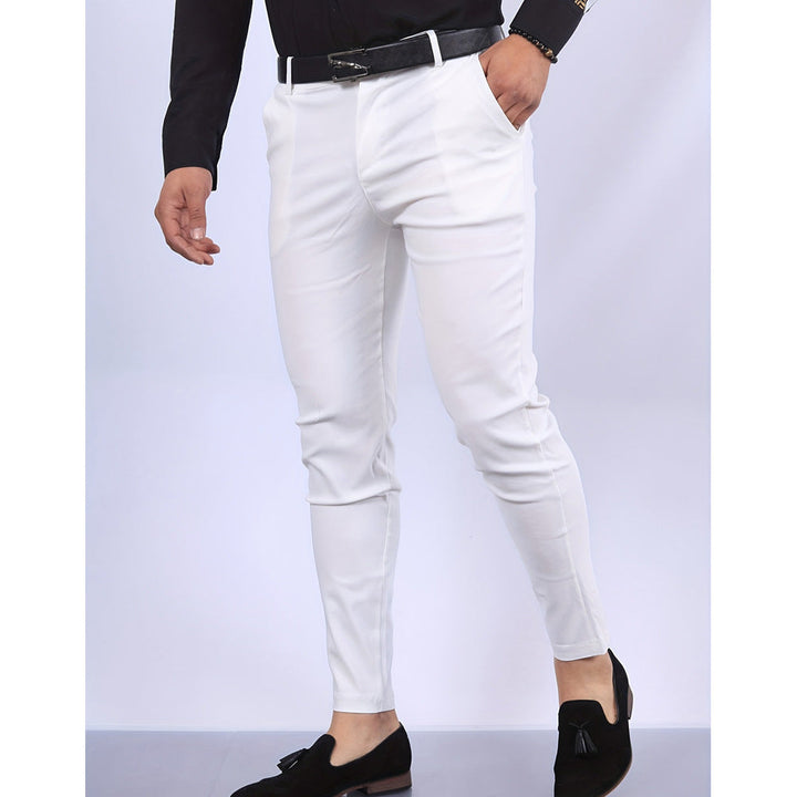 Men’s Dress Pants - Slim Fit - Woven Fabric - Faux Pocket Detail - Full Length Formal Wear