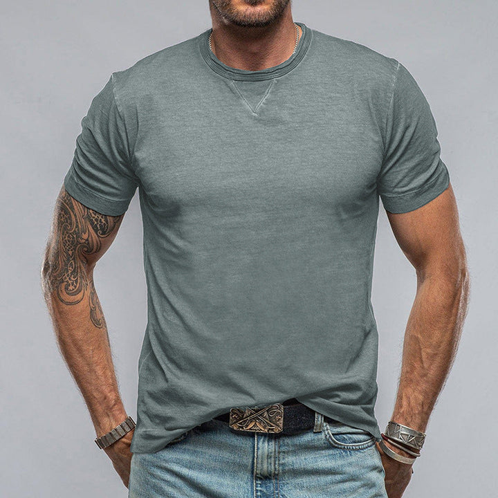Men’s T-Shirt – Cotton Blend – Relaxed Fit – Short Sleeve – Crew Neck