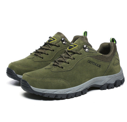 Men’s Mountaineering Shoes – Breathable Blend – Reinforced Support – High Traction Sole