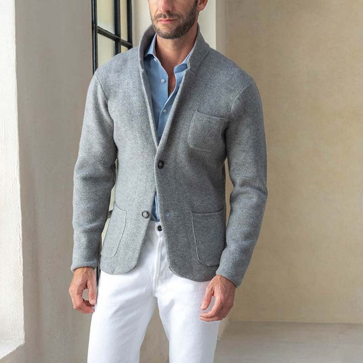 Men’s Tailored Jacket – Structured Fit – Single-Breasted – Lapel Collar – Smart Casual