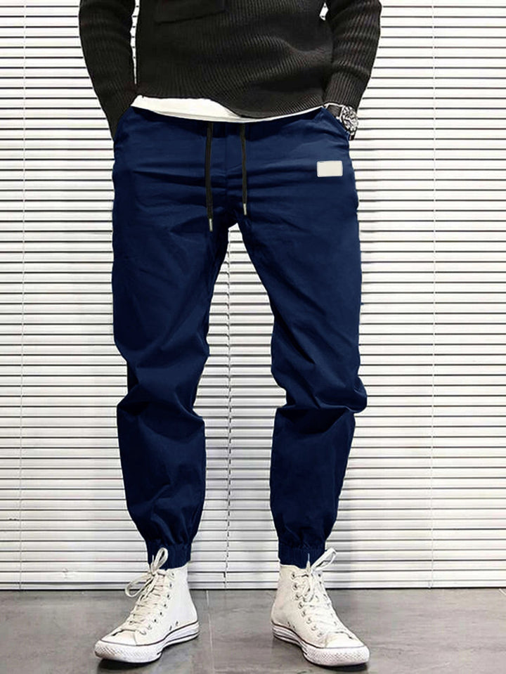 Men’s Cargo Pants – Relaxed Fit – Elastic Waist – Tapered Leg – Multi-Pocket Jogger Style