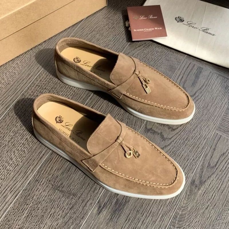 Men’s Loafers – Suede Upper – Slip-On Design – Rubber Sole – Minimalist Smart-Casual