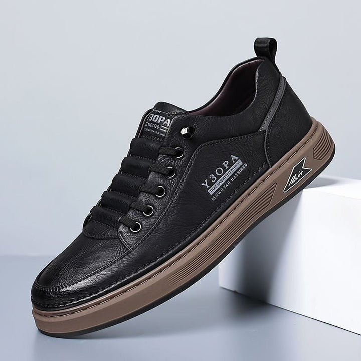 Men’s Sneakers - Synthetic Leather - Chunky Sole - Lace-Up Street Style Casual Footwear