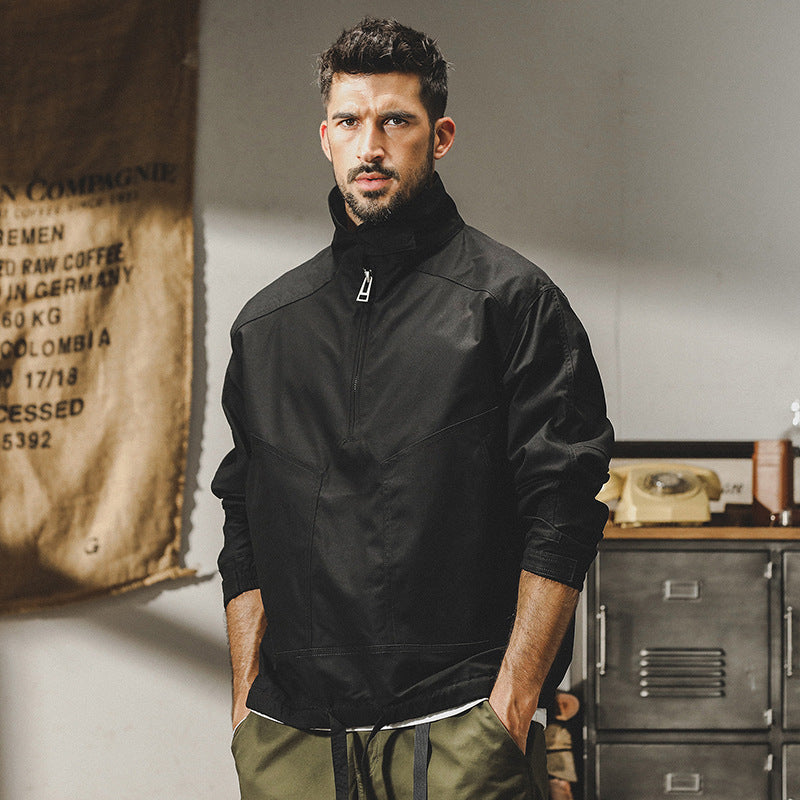 Men’s Outdoor Jacket – Windproof Water-Resistant – Relaxed Fit – Utility Pockets