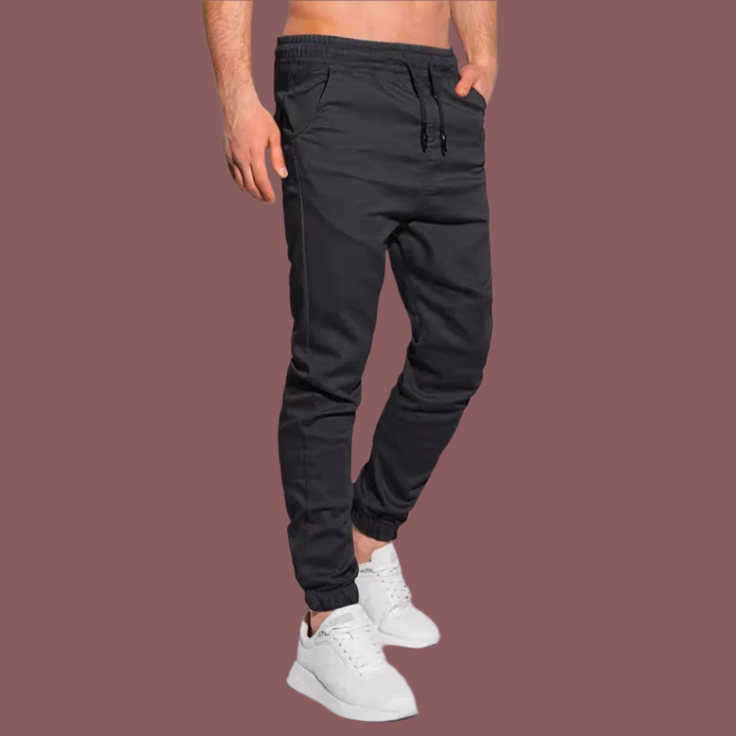 Men’s Jogger Pants – Slim Fit – Soft Knit – Drawstring Waist – Elastic Cuffs – Casual Wear