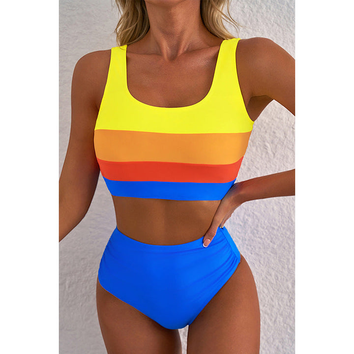 Women’s Bikini Set – Sporty Fit – High Waist Bottom – Breathable Quick-Dry Fabric