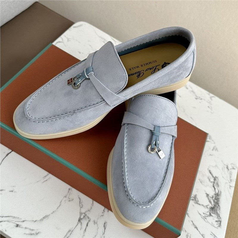 Men’s Loafers – Suede Upper – Slip-On Design – Rubber Sole – Minimalist Smart-Casual