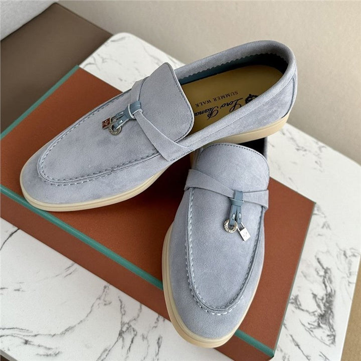 Men’s Loafers – Suede Upper – Slip-On Design – Rubber Sole – Minimalist Smart-Casual
