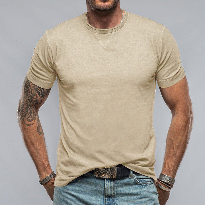 Men’s T-Shirt – Cotton Blend – Relaxed Fit – Short Sleeve – Crew Neck