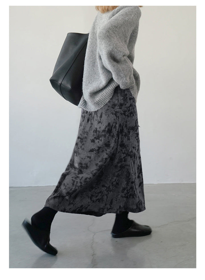 Women’s Maxi Skirt – Flowing Fit – Cotton – Playful Pattern – Casual Style