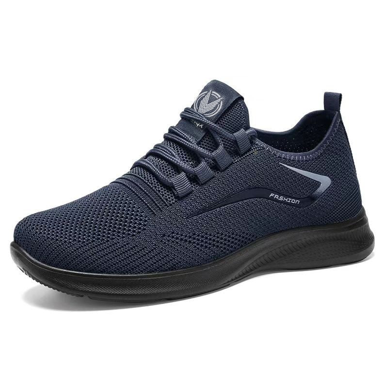 Men’s Sneakers - Lightweight Fly-Knit - Flexible Sole - Lace-Up Casual Comfort