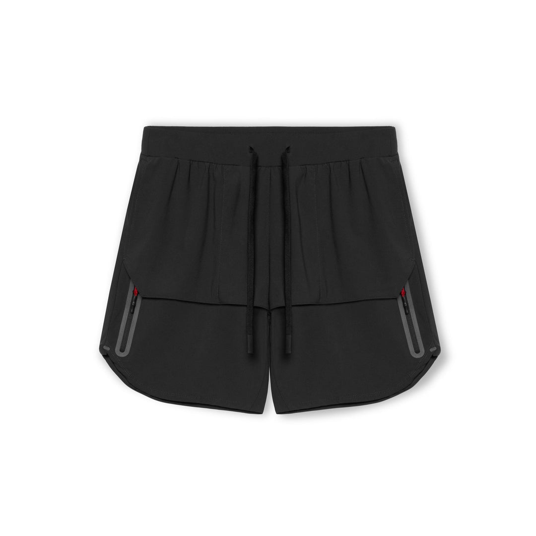 Men’s Athletic Shorts – Relaxed Fit – Zipper Pockets – Drawstring Waist