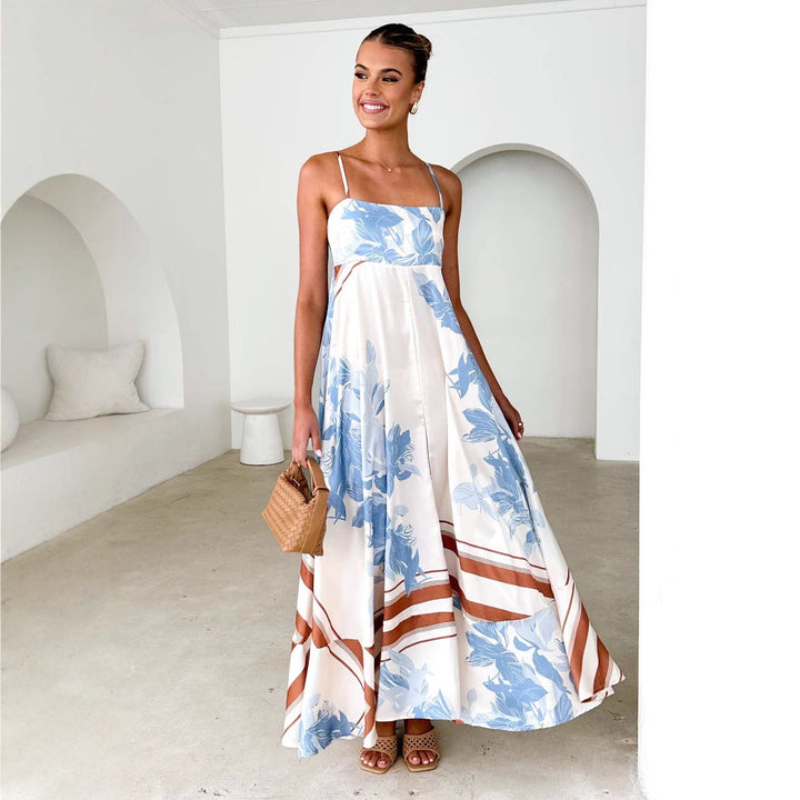 Women’s Maxi Dress – Smocked Back – Spaghetti Strap – Lightweight Flowing Fit