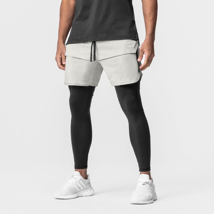 Men’s Athletic Shorts – Relaxed Fit – Zipper Pockets – Drawstring Waist