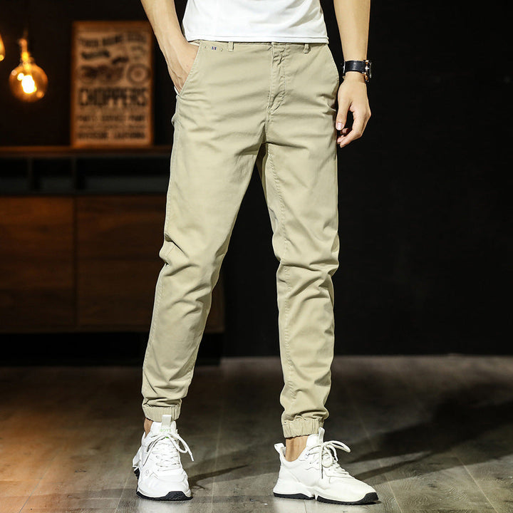 Men’s Jogger Pants – Tapered Fit – Cotton Blend – Elastic Waist – Cuffed Ankles Casual Wear