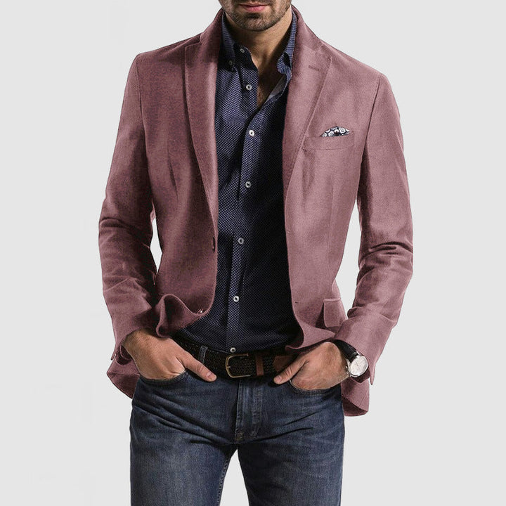 Men's Suit Jacket - Slim Fit - Wool Blend - Notch Lapel - Single-Breasted Formal Wear