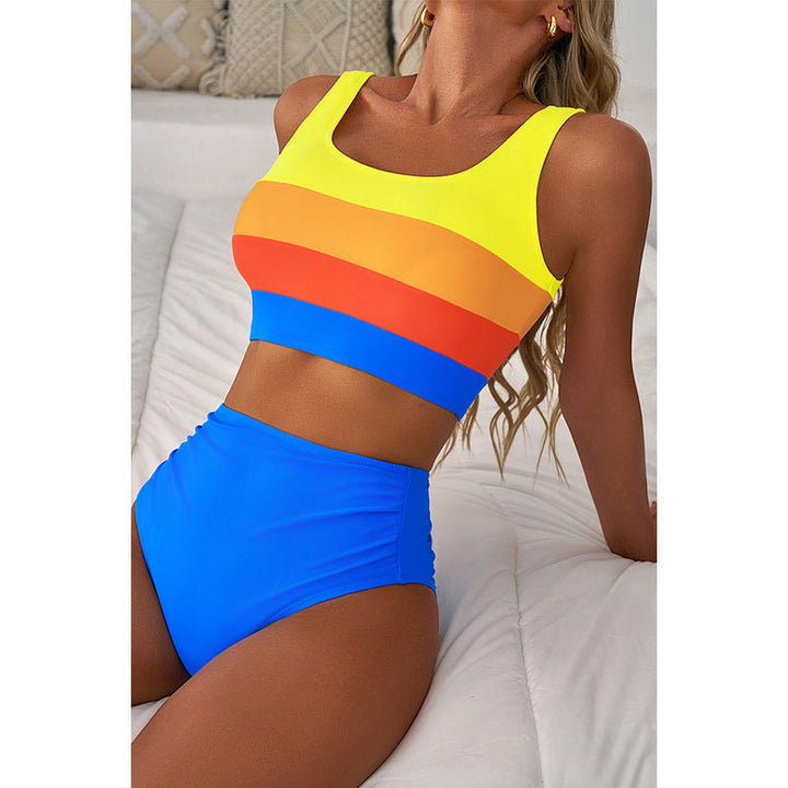 Women’s Bikini Set – Sporty Fit – High Waist Bottom – Breathable Quick-Dry Fabric