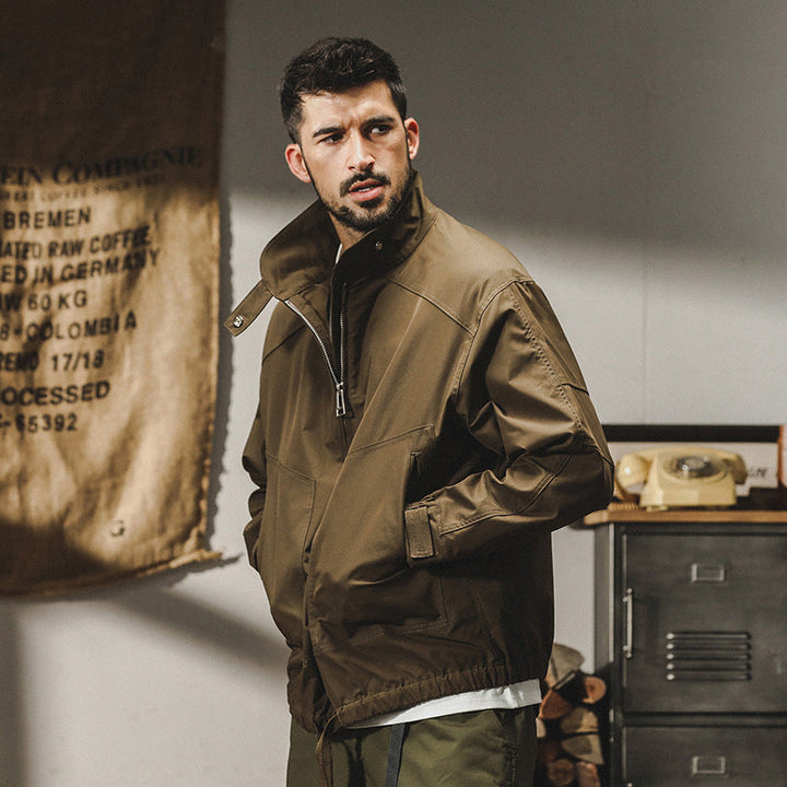 Men’s Outdoor Jacket – Windproof Water-Resistant – Relaxed Fit – Utility Pockets