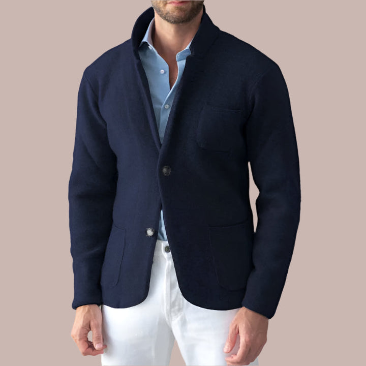 Men’s Tailored Jacket – Structured Fit – Single-Breasted – Lapel Collar – Smart Casual