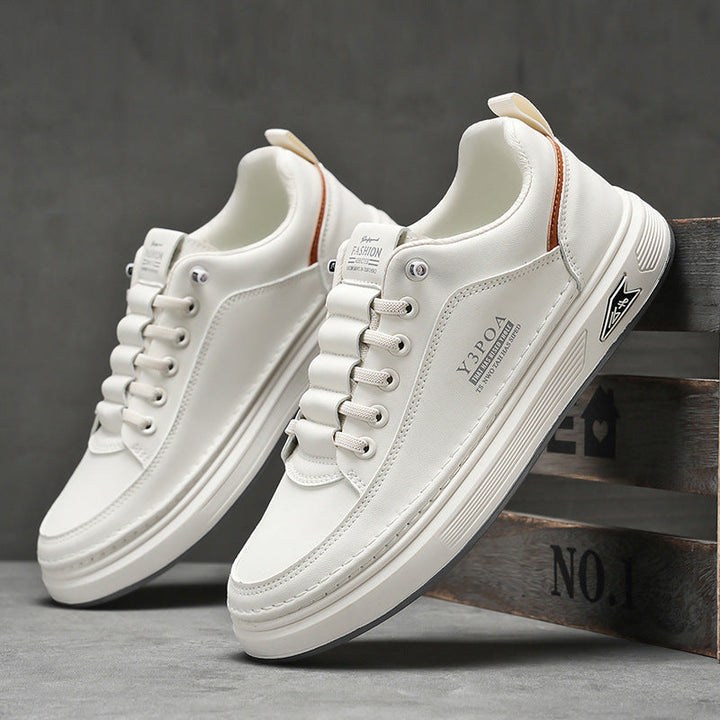 Men’s Sneakers - Synthetic Leather - Chunky Sole - Lace-Up Street Style Casual Footwear