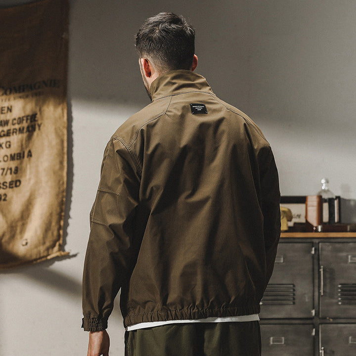 Men’s Outdoor Jacket – Windproof Water-Resistant – Relaxed Fit – Utility Pockets