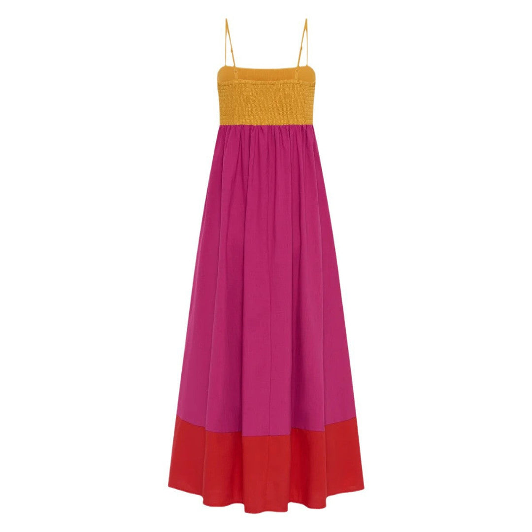 Women’s Sundress – Lightweight Cotton – Spaghetti Straps – A-Line Ankle Length Fit