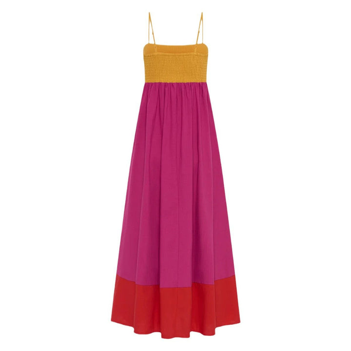 Women’s Sundress – Lightweight Cotton – Spaghetti Straps – A-Line Ankle Length Fit