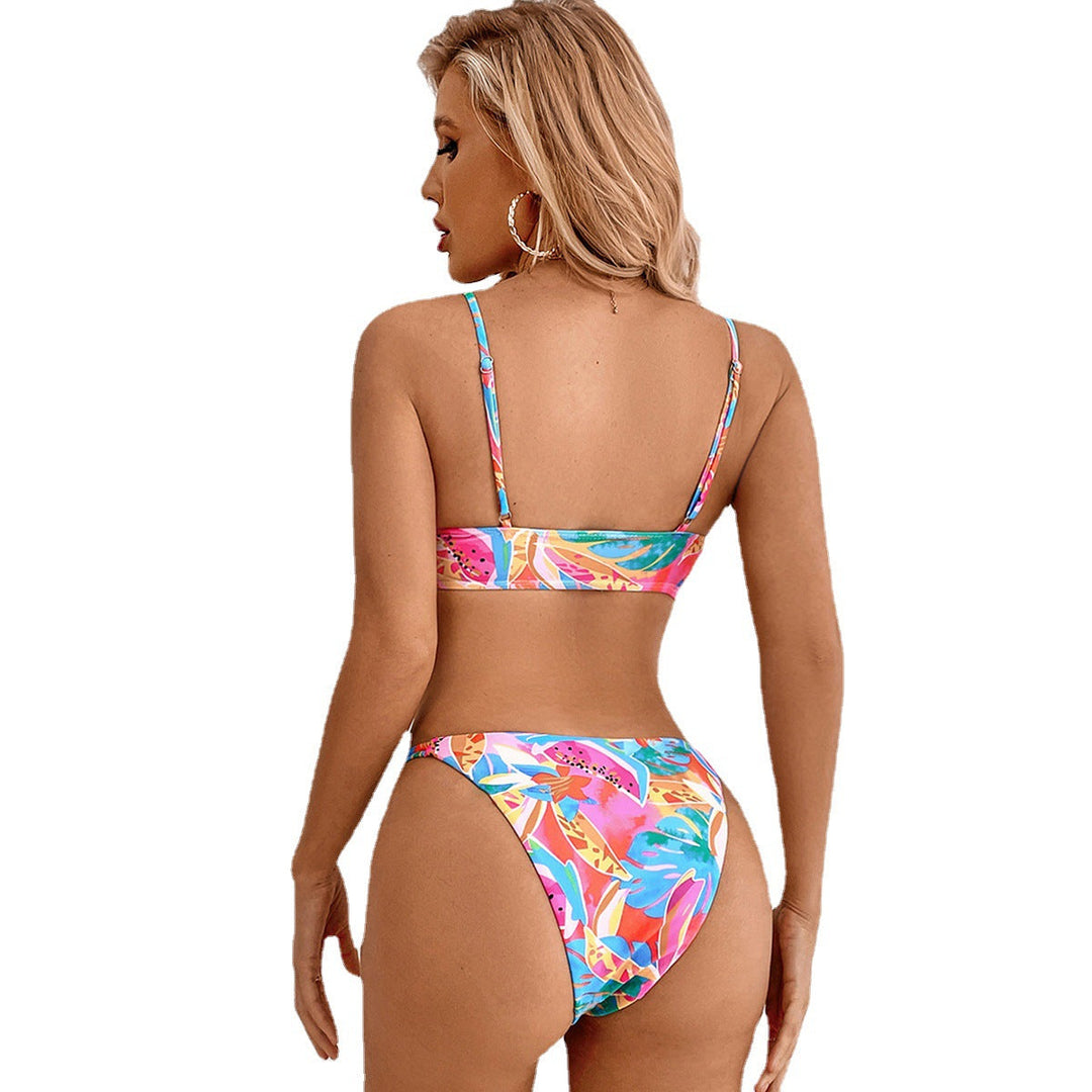 Women’s Bikini Set – Adjustable Triangle Top – High-Cut Bottom – Breathable Stretch Fit