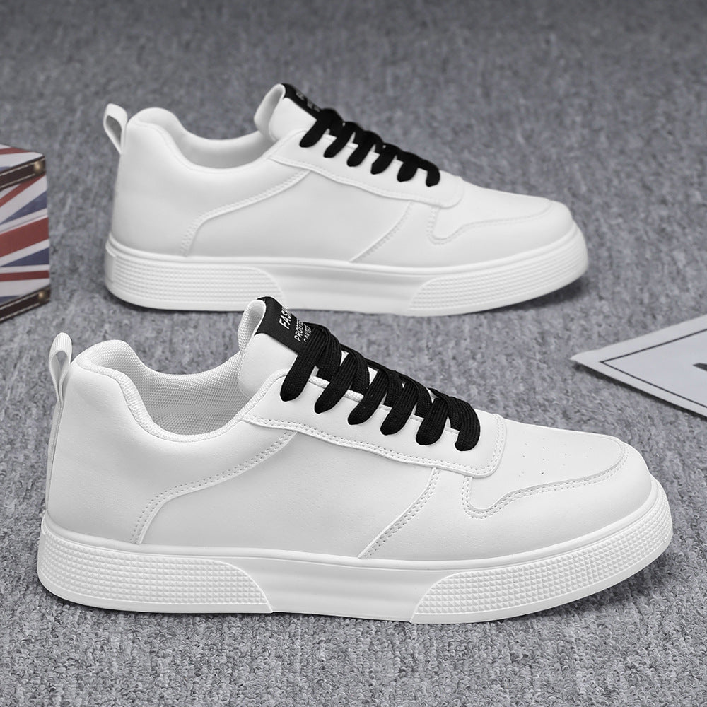 Men’s Low-Top Sneakers - Suede Upper - Lace-Up - Breathable Perforated Design - Rubber Sole