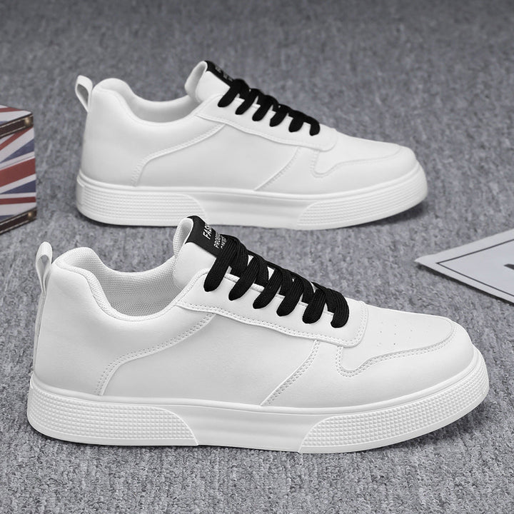 Men’s Low-Top Sneakers - Suede Upper - Lace-Up - Breathable Perforated Design - Rubber Sole