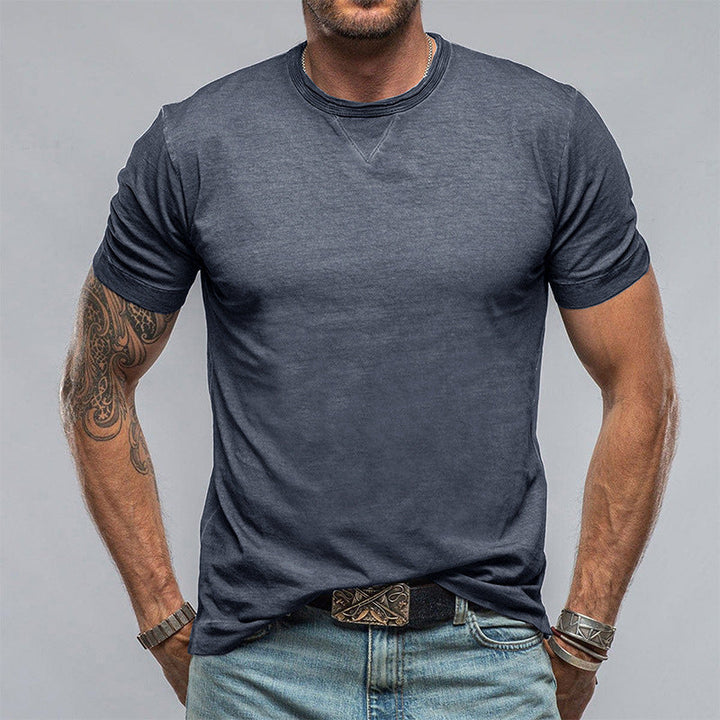 Men’s T-Shirt – Cotton Blend – Relaxed Fit – Short Sleeve – Crew Neck