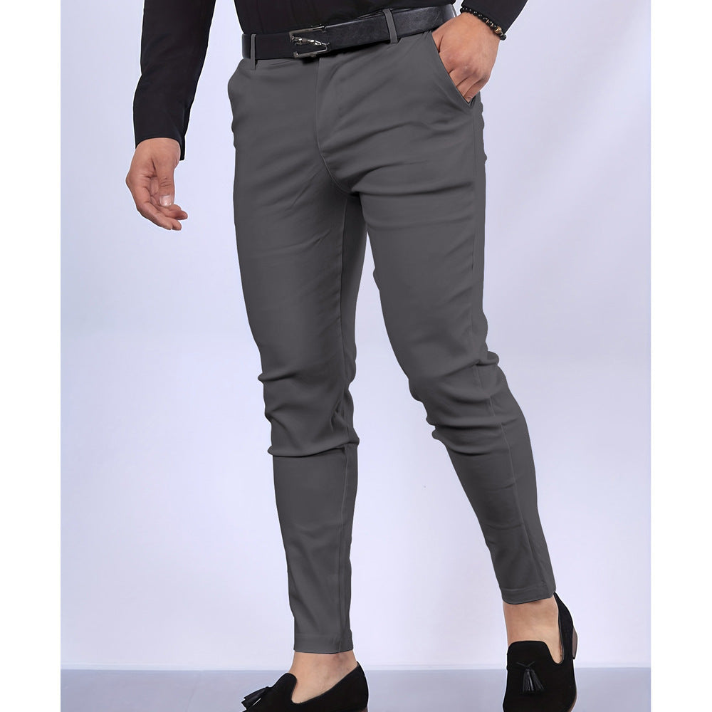 Men’s Dress Pants - Slim Fit - Woven Fabric - Faux Pocket Detail - Full Length Formal Wear
