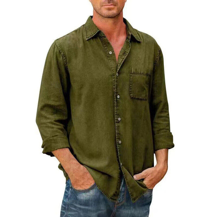 Men’s Casual Shirt – Relaxed Fit – Button-Down Front – Soft Breathable Blend – Chest Pocket