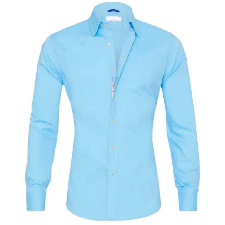 Men’s Zipper Shirt – Slim Fit – Breathable Blend – Wrinkle-Resistant – Smart Casual