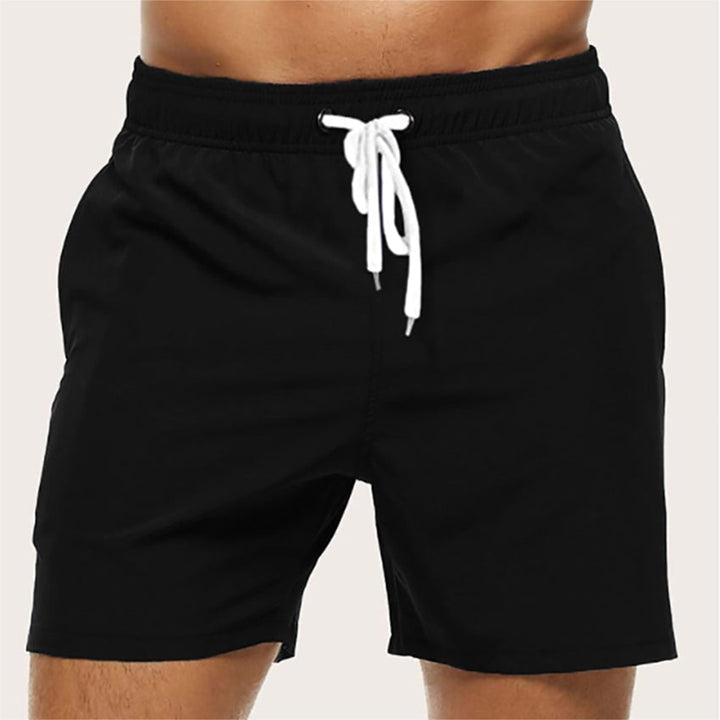 Men’s Swim Trunks – Quick-Dry Fabric – Regular Fit – Mid-Length – Elastic Waistband