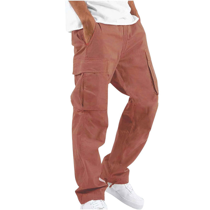 Men’s Cargo Pants - Relaxed Fit - Cotton Blend - Utility Pockets - Full Length