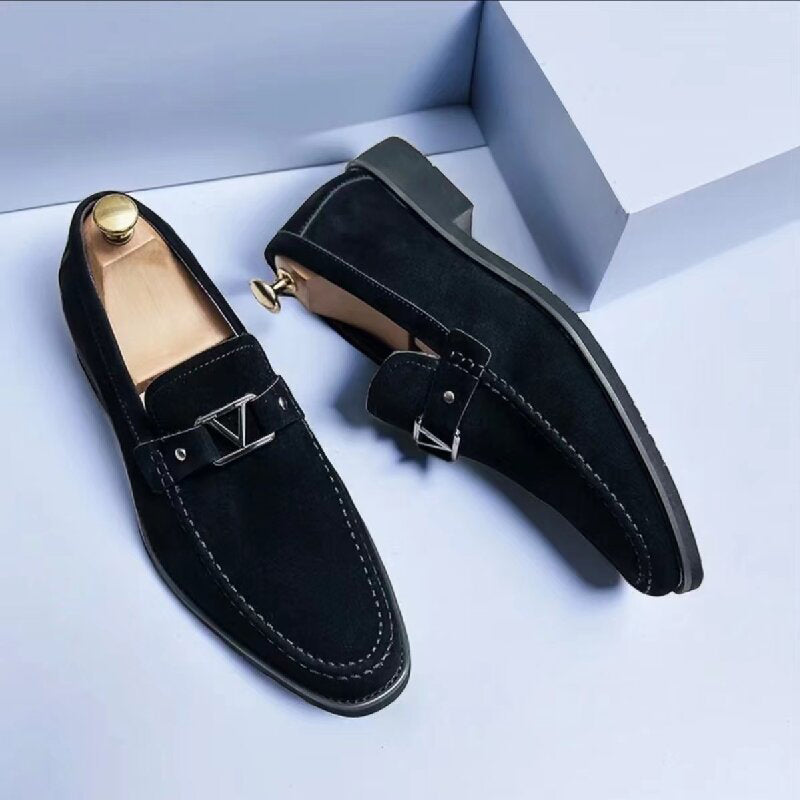 Men’s Loafers – Streamlined Fit – Metal Bit – Slip-On Semi-Formal Style