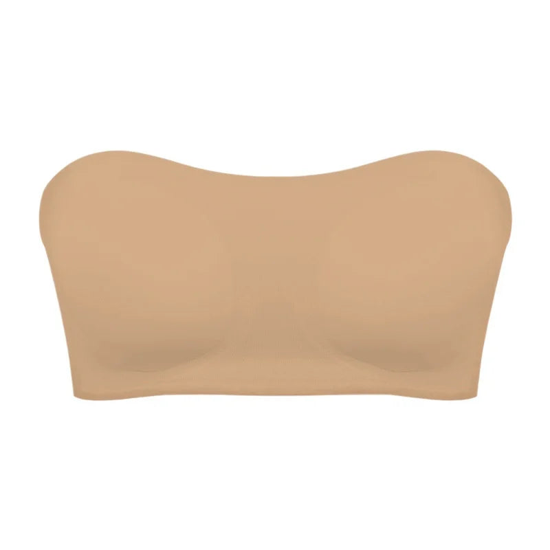 Women’s Strapless Bra – Push Up Support – Seamless Fit – Soft Breathable Blend – Anti-Slip