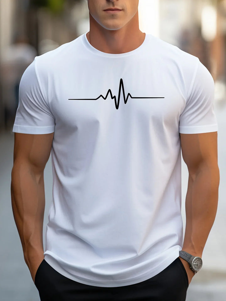 Men’s T-Shirt – Slim Fit – Soft Knit – Crew Neck – Short Sleeve – Graphic Print